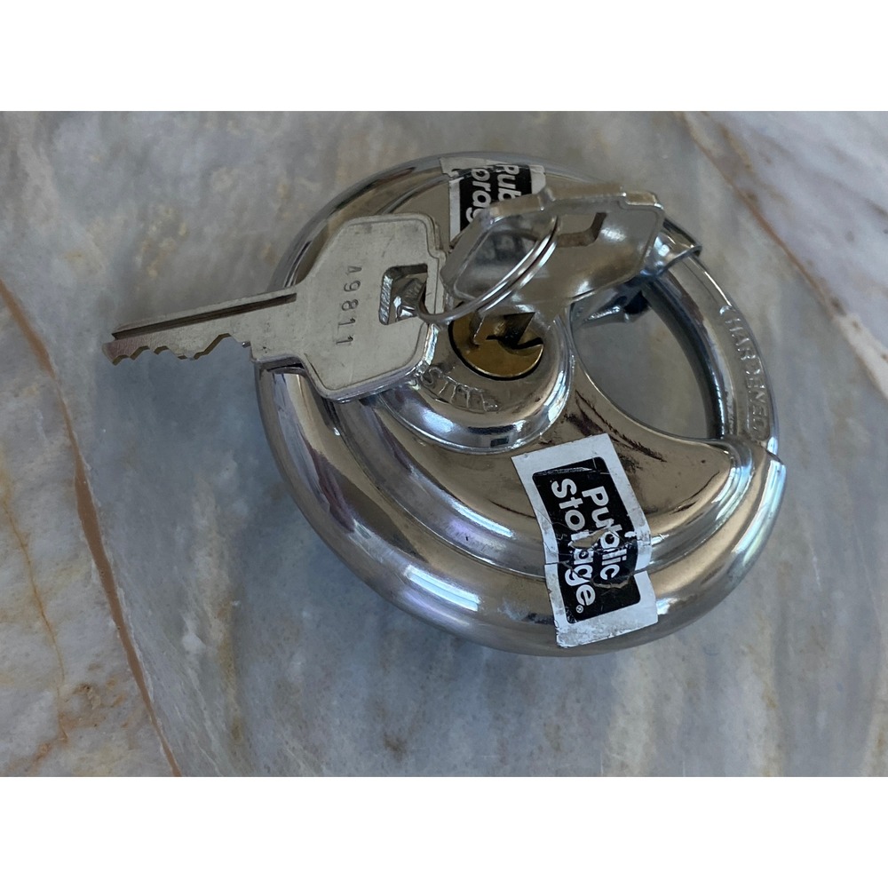 Public Storage Disc Padlock PRO C214 1000 70mm 2 3/4" Stainless Steel